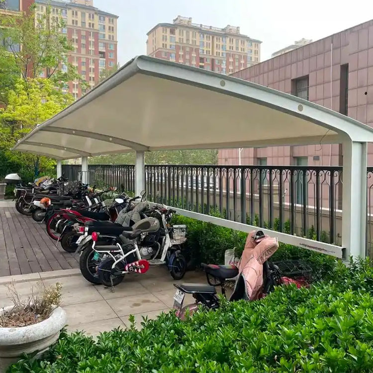 谷城县膜结构电动车棚